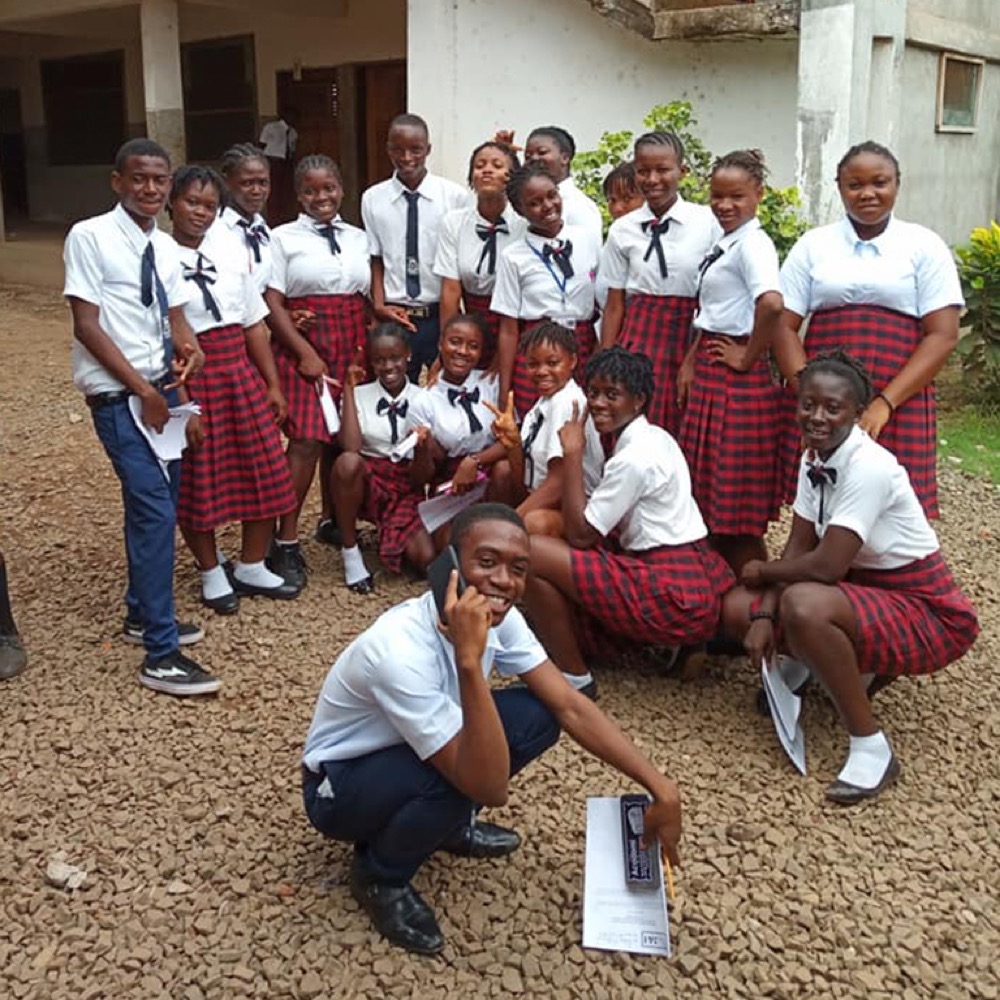 Students after class